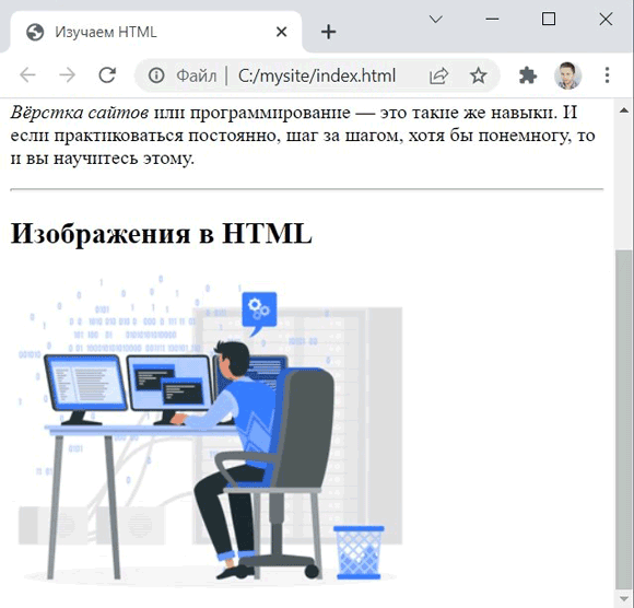Изображения в HTML